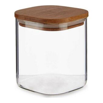 Beholder Brun Gennemsigtig Bambus Borosilikatglas (880 ml)