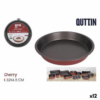 Bageform Quttin Cherry Kulstofstål 32 x 32 x 5 cm (12 enheder)