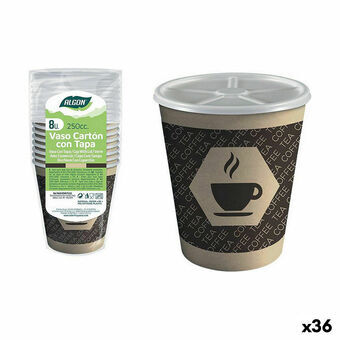Glassæt Algon Pap Kaffe 8 Dele 250 ml (36 Enheder)