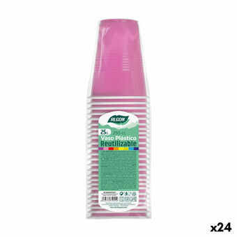 Sæt af genanvendelige kopper Algon Pink 24 enheder 250 ml (25 Dele)