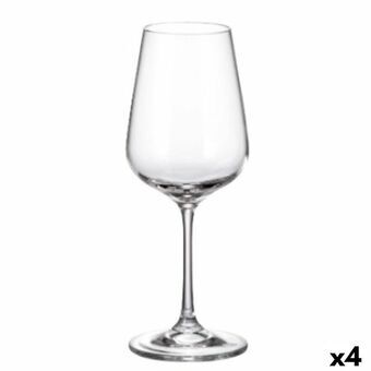 Sæt med glas Bohemia Crystal Sira 360 ml Hvid 6 Dele 6 x 8 x 22 cm (6 enheder) (4 enheder)