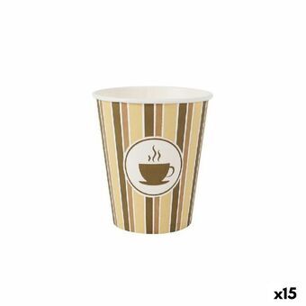 Glassæt Algon Pap Kaffe 30 Dele 250 ml (15 enheder)
