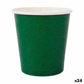 Glassæt Algon Engangsanvendelse Pap Grøn 20 Dele 120 ml (24 enheder)