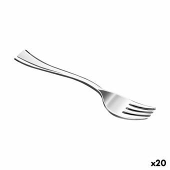 Genanvendeligt gaffelsæt Algon Sølvfarvet 50 Dele 10 cm (20 enheder)
