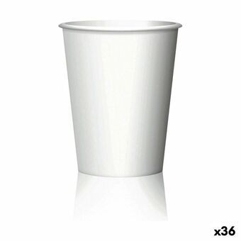 Sæt med shots glas Algon Engangsanvendelse Pap Hvid 20 Dele 50 ml (36 Enheder)
