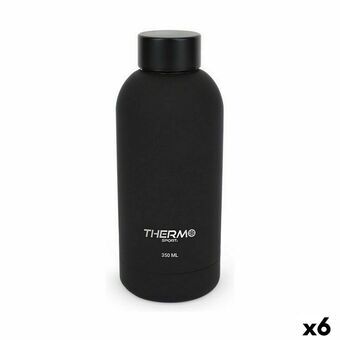 Termoflaske ThermoSport Soft Touch Sort 350 ml (6 enheder)