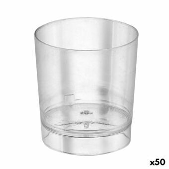 Sæt med shots glas Algon Genanvendelig Gennemsigtig 10 Dele 35 ml (50 enheder)