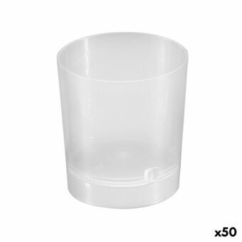Sæt med shots glas Algon Genanvendelig Gennemsigtig 10 Dele 35 ml (50 enheder)