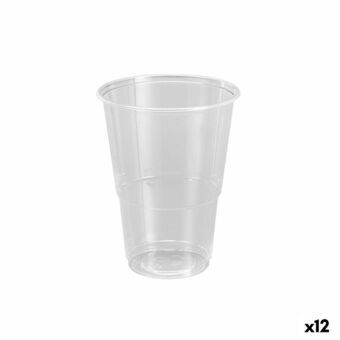 Sæt af genanvendelige kopper Algon Plastik Gennemsigtig 50 Dele 330 ml (12 enheder)