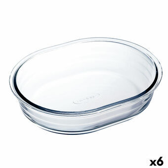 Bageform Ô Cuisine Oval Gennemsigtig 25 x 20 x 6 cm (6 enheder)