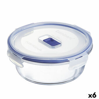 Hermetisk madkasse Luminarc Pure Box Active 920 ml 15 x 7 cm To-farvet Glas (6 enheder)