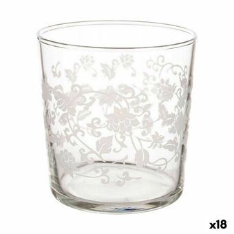 Ølglas Blad af en plante Gennemsigtig Hvid Glas (380 ml) (18 enheder)