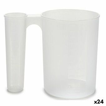 Målebæger 1,2 L Plastik Dobbelt (24 enheder)