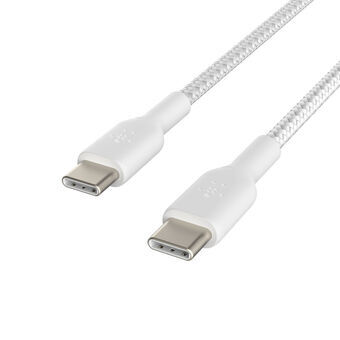 USB-C-kabel Belkin CAB004BT1MWH Hvid 1 m