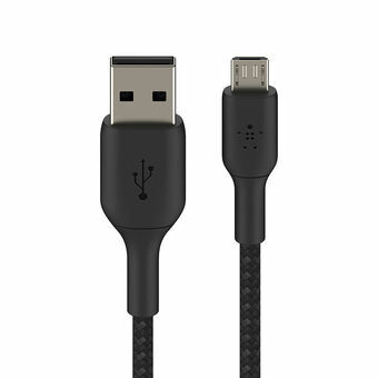 USB-kabel til micro USB Belkin CAB007BT1MBK Sort 1 m
