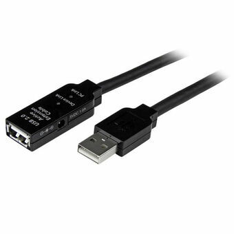 USB-kabel Startech USB2AAEXT10M         Sort