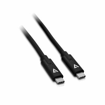 Kabel USB C V7 V7UCC-2M-BLK-1E      Sort