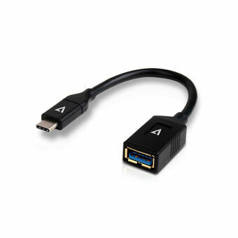 USB A til USB C-kabel V7 V7U3C-BLK-1E Sort