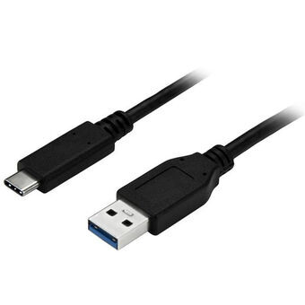 USB A til USB C-kabel Startech Sort 1 m