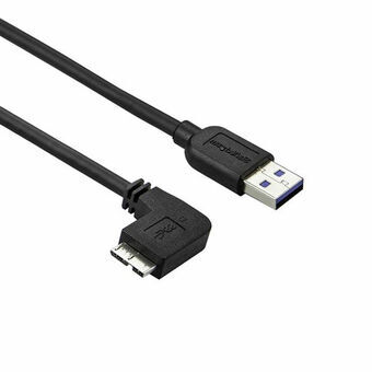 USB-kabel til micro USB Startech USB3AU1MLS Sort 1 m