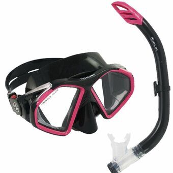 Snorkel beskyttelsesbriller og rør Aqua Lung Sport Hawkeye Sort Grå