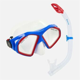 Snorkel beskyttelsesbriller og rør Aqua Lung Sport Hawkeye Gennemsigtig Akvamarin