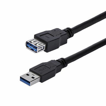 USB-kabel Startech USB3SEXT1MBK         USB A Sort
