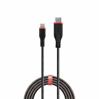 USB-kabel LINDY 31285 Sort 50 cm