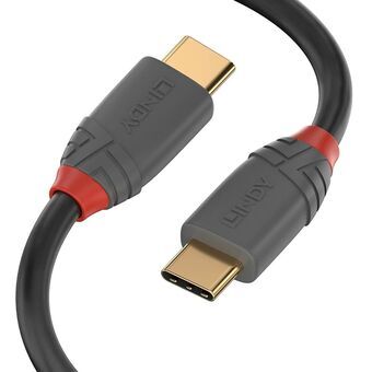USB-C-kabel LINDY 36871 1 m Sort