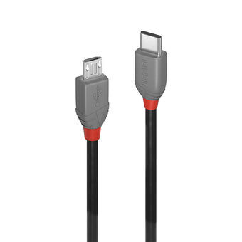 USB-kabel LINDY 36892 Sort Sort/Grå 2 m