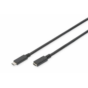 USB-C-kabel Digitus AK-300210-007-S Sort 70 cm
