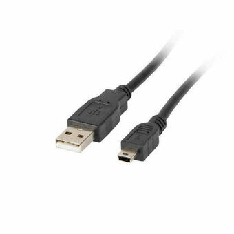 USB til mini USB-kabel Lanberg CA-USBK-10CC-0018-BK Sort 1,8 m