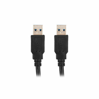 USB-kabel Lanberg CA-USBA-30CU-0018-BK Sort 1,8 m