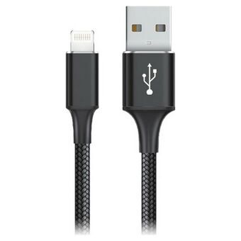 USB til Lightning-kabel Goms Sort 1 m