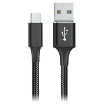 USB-kabel til micro USB Goms Sort 1 m
