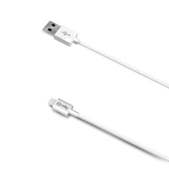 USB til Lightning-kabel Celly USBIP52M 2 m Hvid