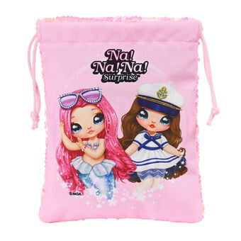 Madkasse med tilbehør Na!Na!Na! Surprise Sparkles sæk (sack) Pink (20 x 25 cm)