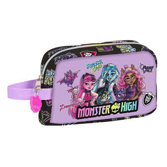 Madkasse med tilbehør Monster High Creep Sort 21.5 x 12 x 6.5 cm