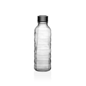 Flaske Versa 500 ml Gennemsigtig Glas Aluminium 7 x 22,7 x 7 cm