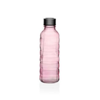 Flaske Versa 500 ml Pink Glas Aluminium 7 x 22,7 x 7 cm