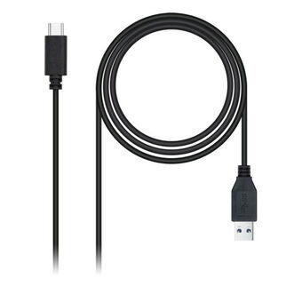 USB til mini USB-kabel NANOCABLE 10.01.4001-L150 (1,5M) Sort