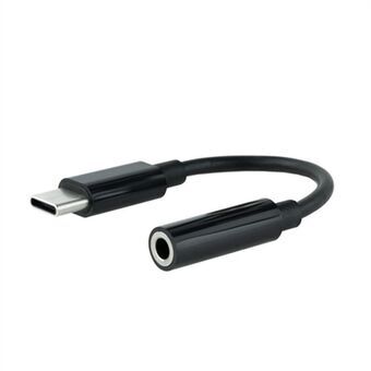 USB C til Jack 3.5 mm-adapter NANOCABLE 10.24.1205 Sort