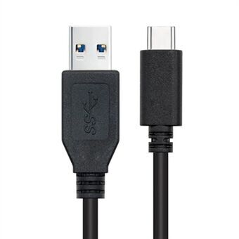 USB A til USB C-kabel NANOCABLE 10.01.4002 2 m Sort