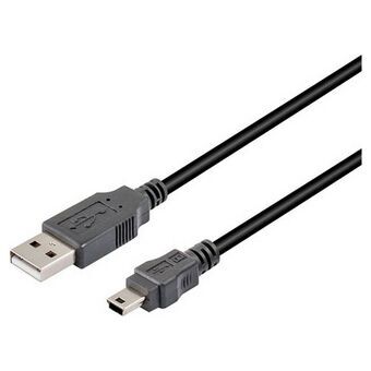 USB til mini USB-kabel TM Electron Sort