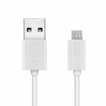 USB-kabel til micro USB Unotec Hvid 20 cm