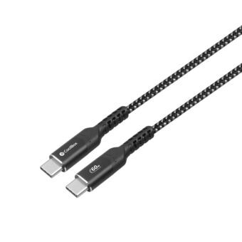 USB-C-kabel CoolBox COO-CAB-UC-60W 1,2 m Sort Sort/Grå