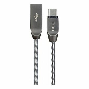 USB A til USB C-kabel DCU 30402015 metal Sølvfarvet 1 m
