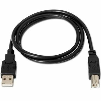 USB 2.0 A til USB B-kabel Aisens A101-0007 Sort 3 m