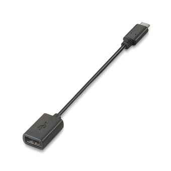 USB A til USB C-kabel Aisens A107-0059 Sort 15 cm