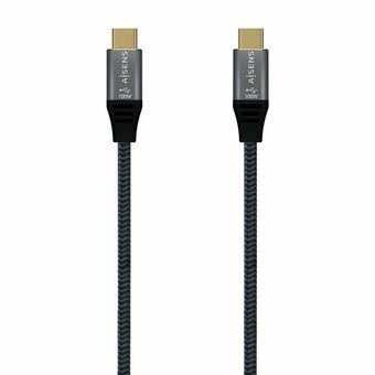 Kabel USB C Aisens A107-0628 1 m Grå